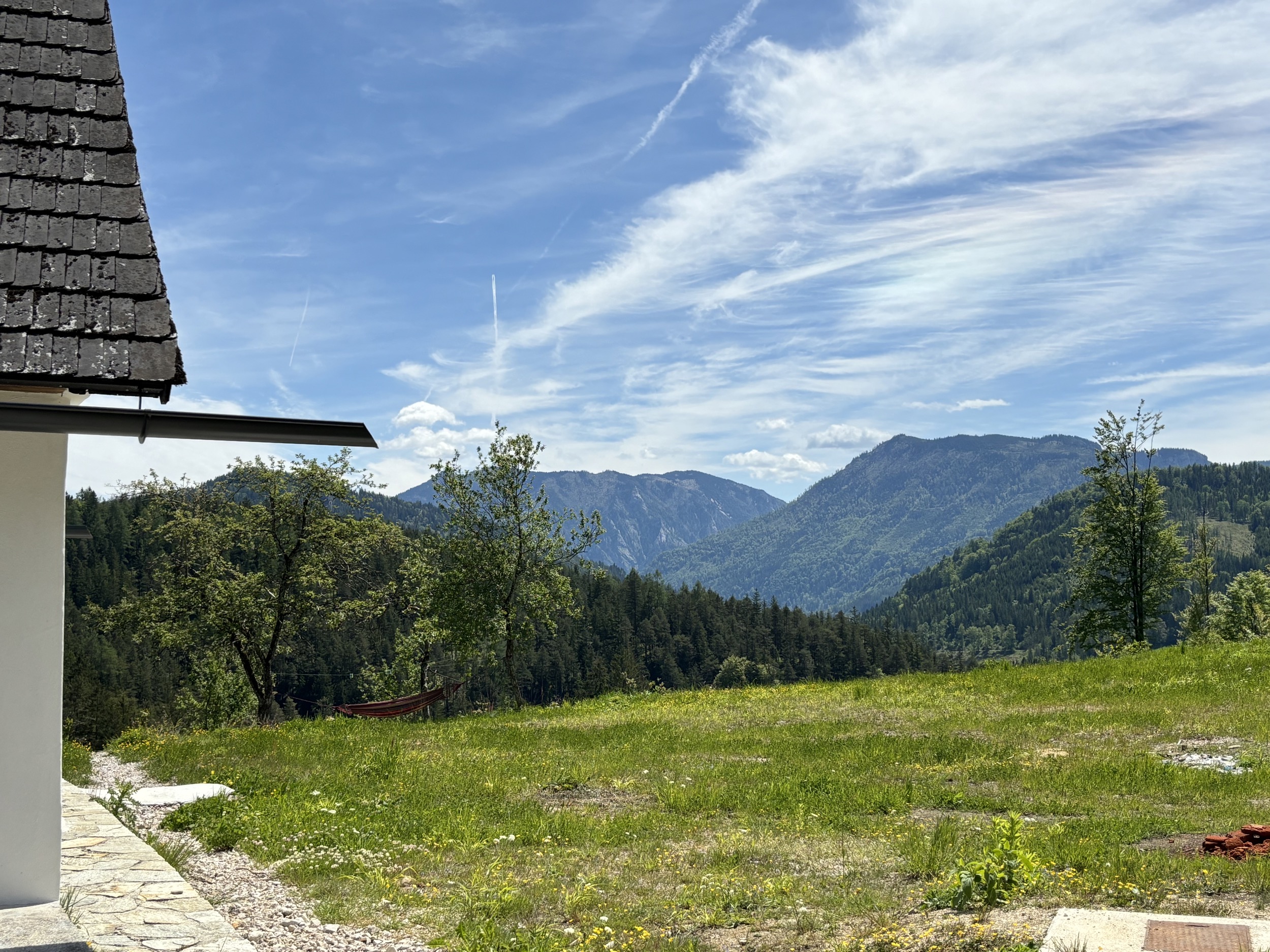 Alpines Design Chalet Amerikaner Hinterbreiteneben sommer aussenansicht 4