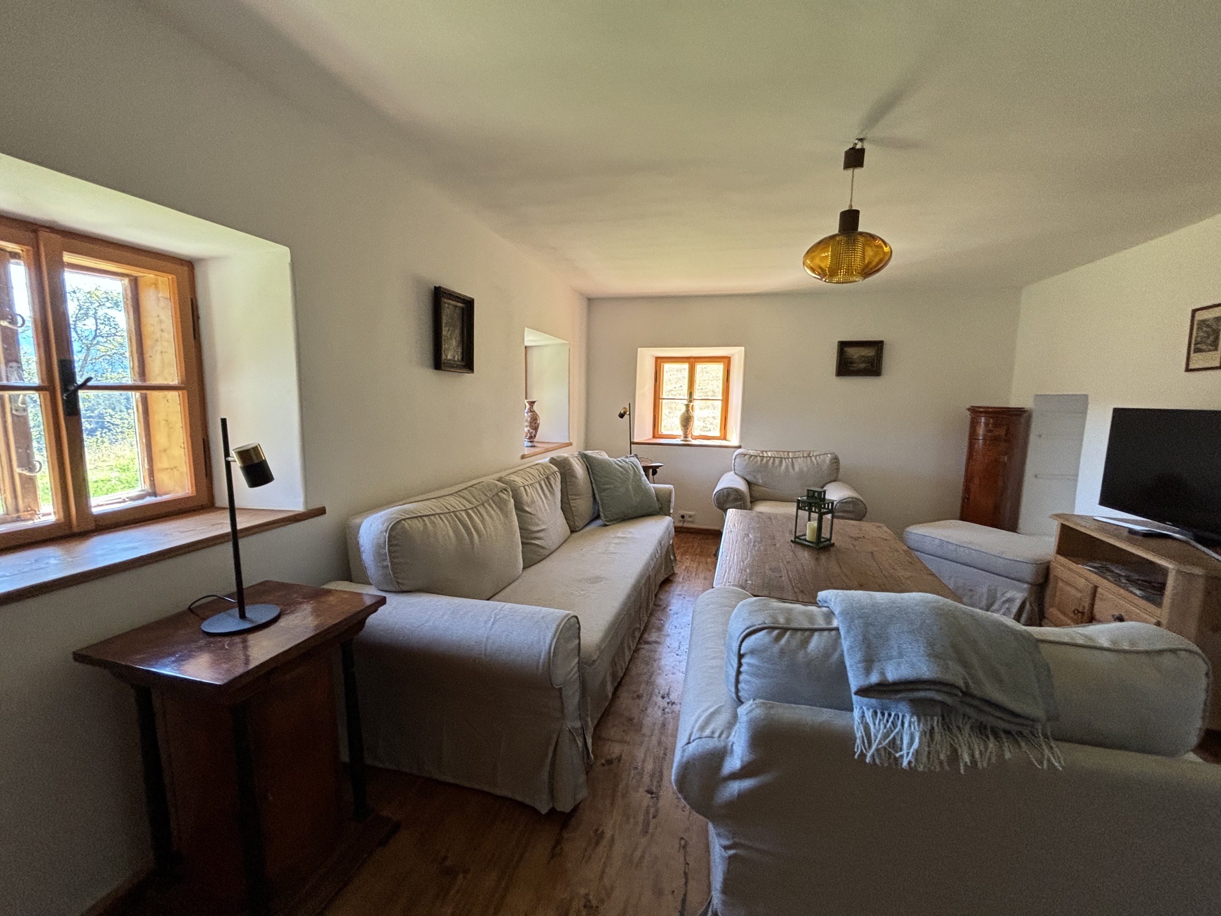 Alpines Design Chalet Amerikaner Hinterbreiteneben wohnzimmer 10