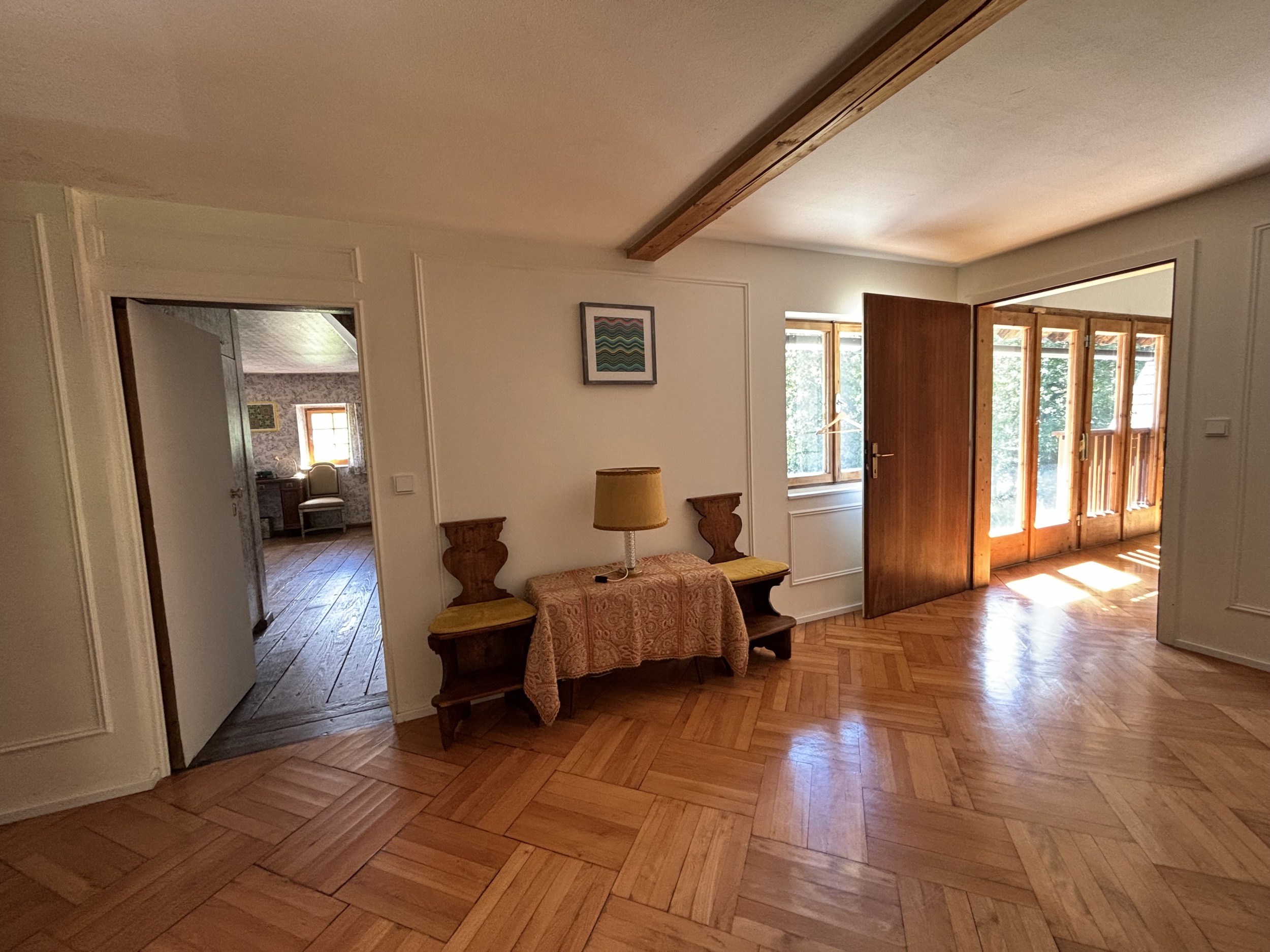 Alpines Design Chalet Amerikaner Hinterbreiteneben wohnzimmer 17