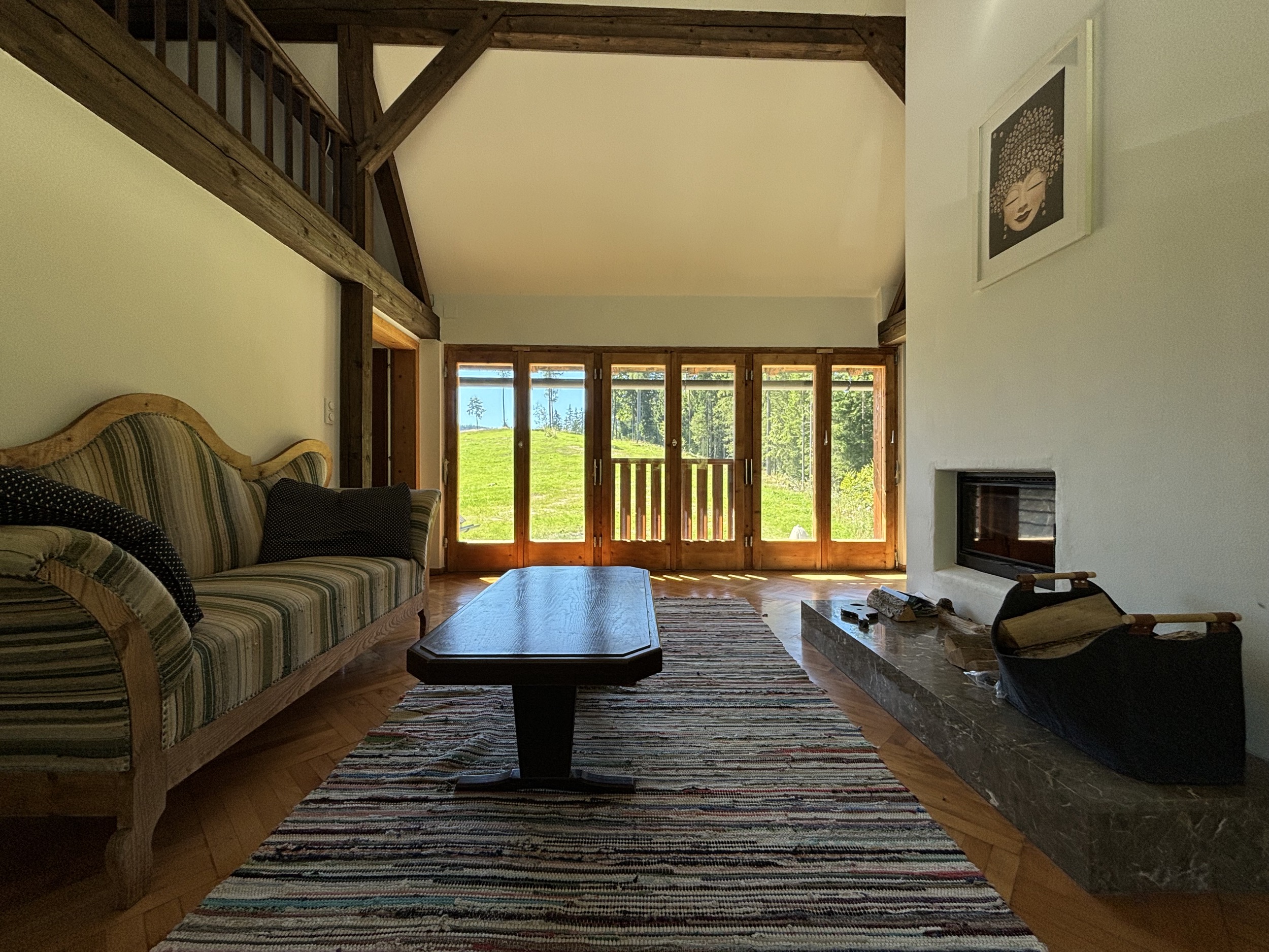 Alpines Design Chalet Amerikaner Hinterbreiteneben wohnzimmer 5
