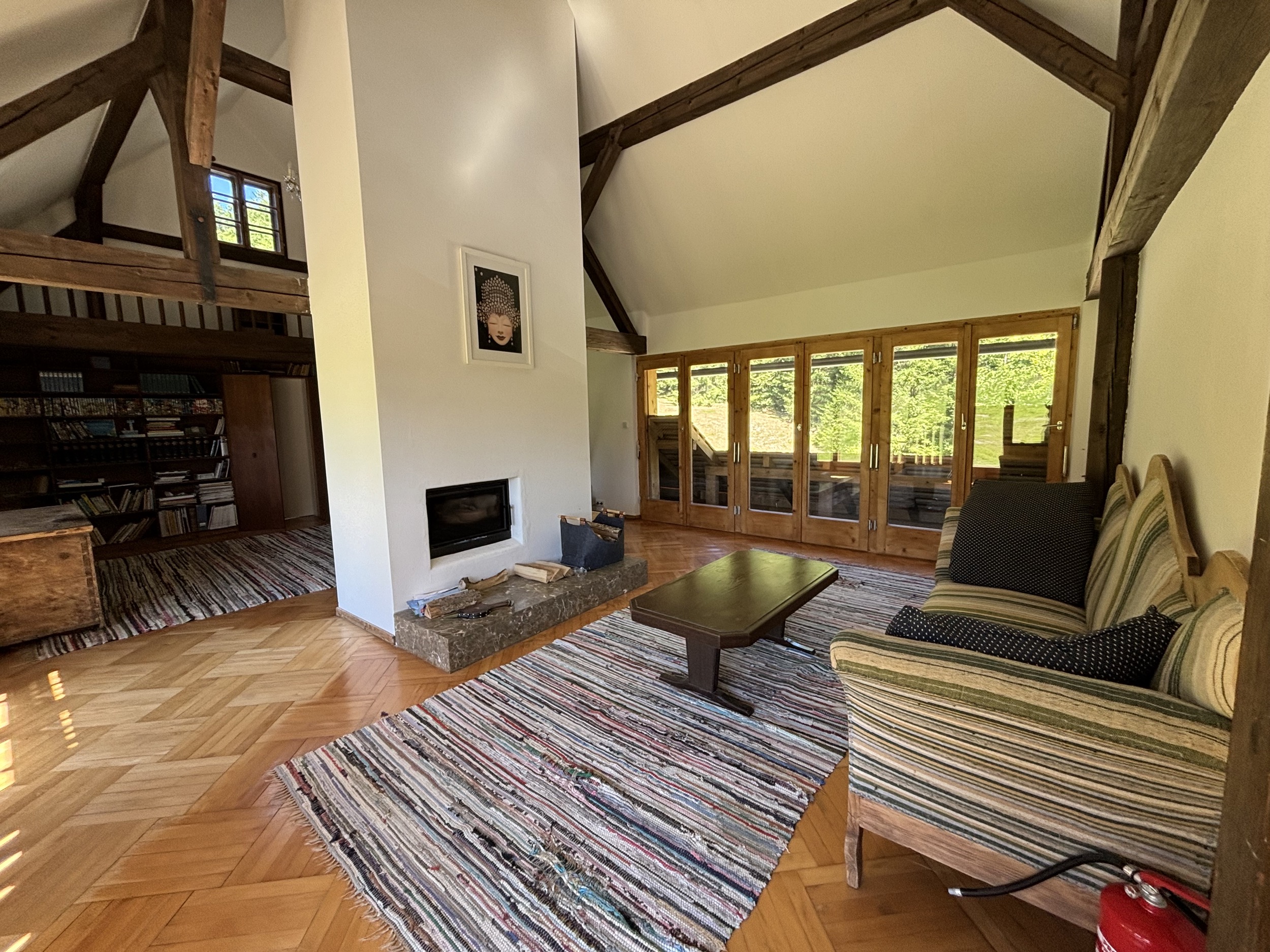 Alpines Design Chalet Amerikaner Hinterbreiteneben wohnzimmer 8