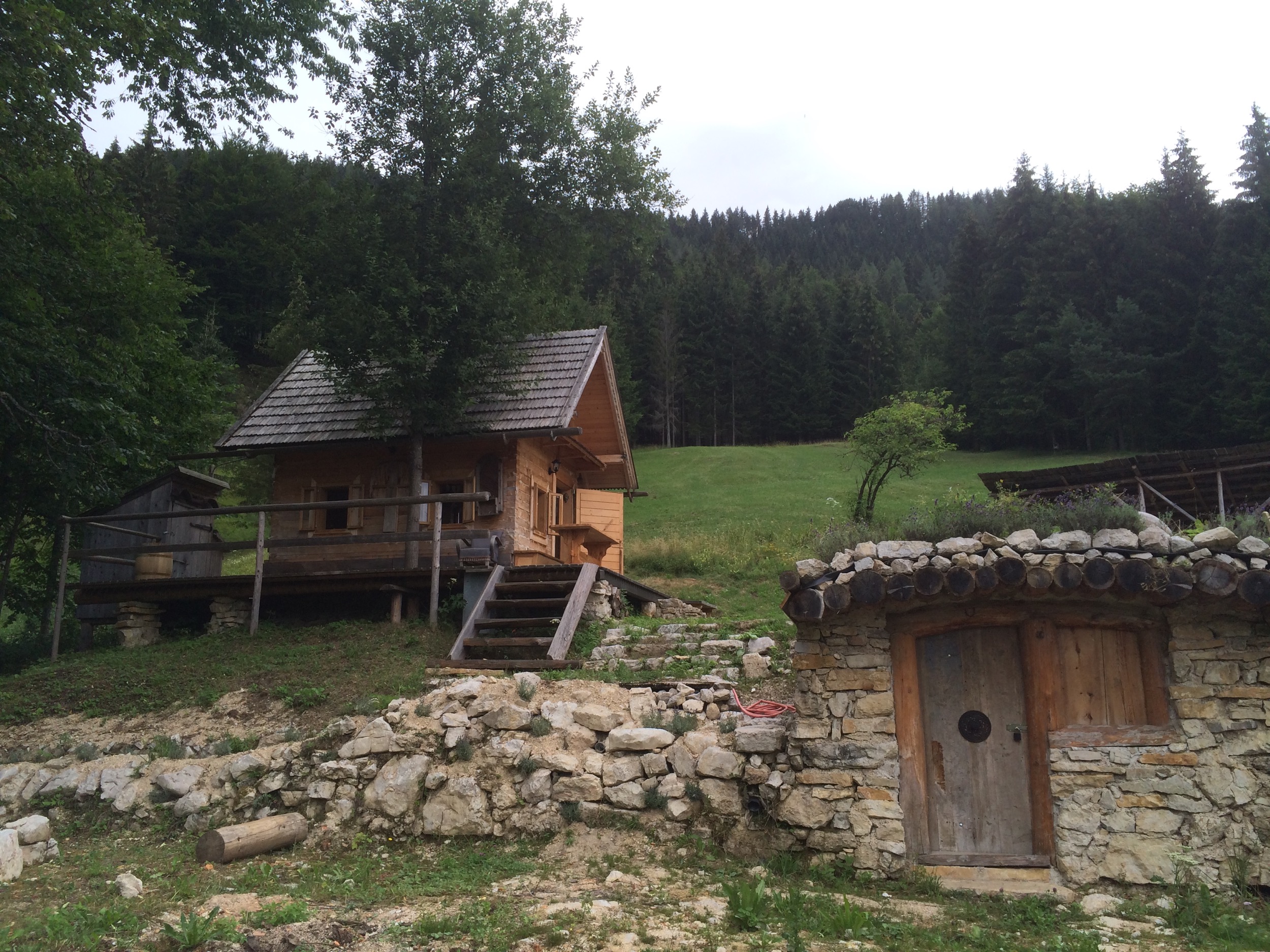Hinterbreiteneben Holzknechthuette Hochsommer 1