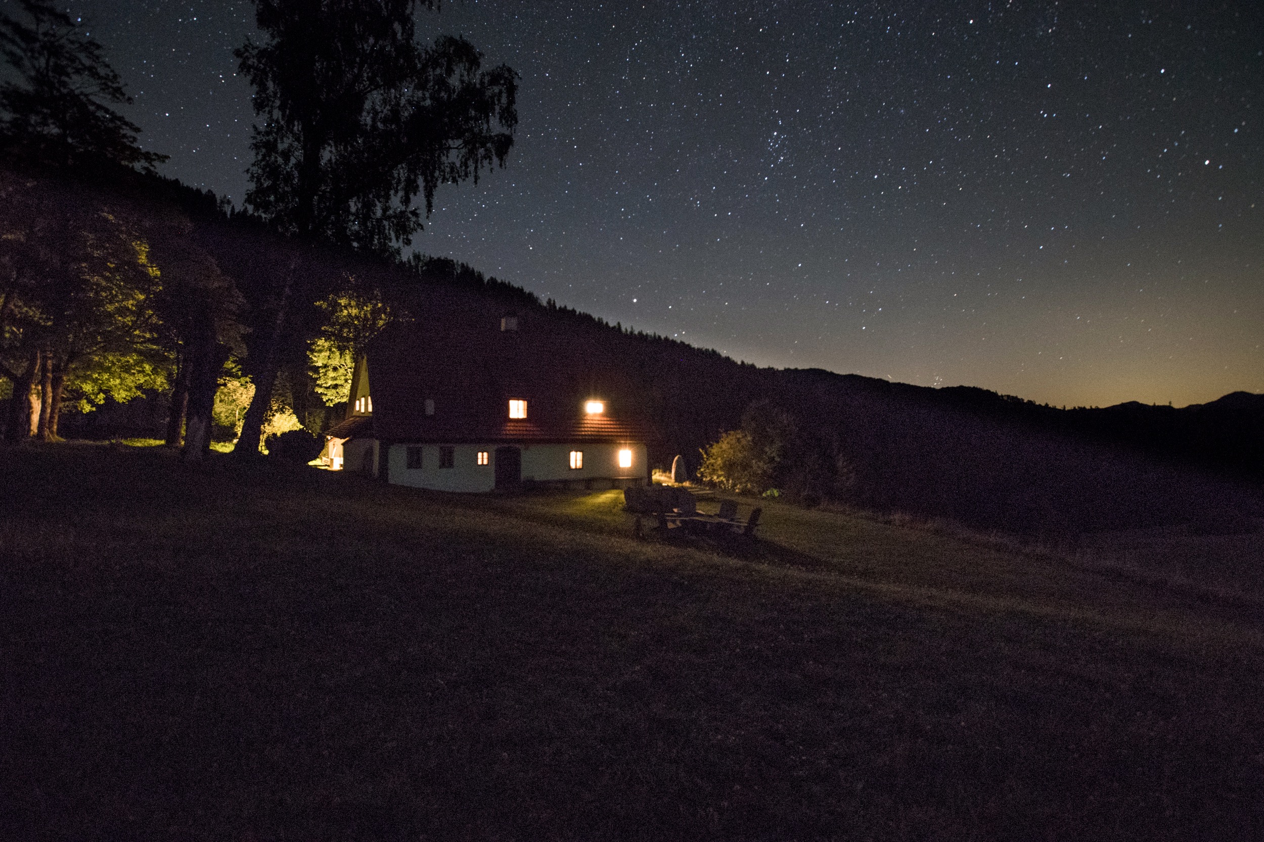 Hinterbreiteneben bei Nacht Joseph Gasteiger