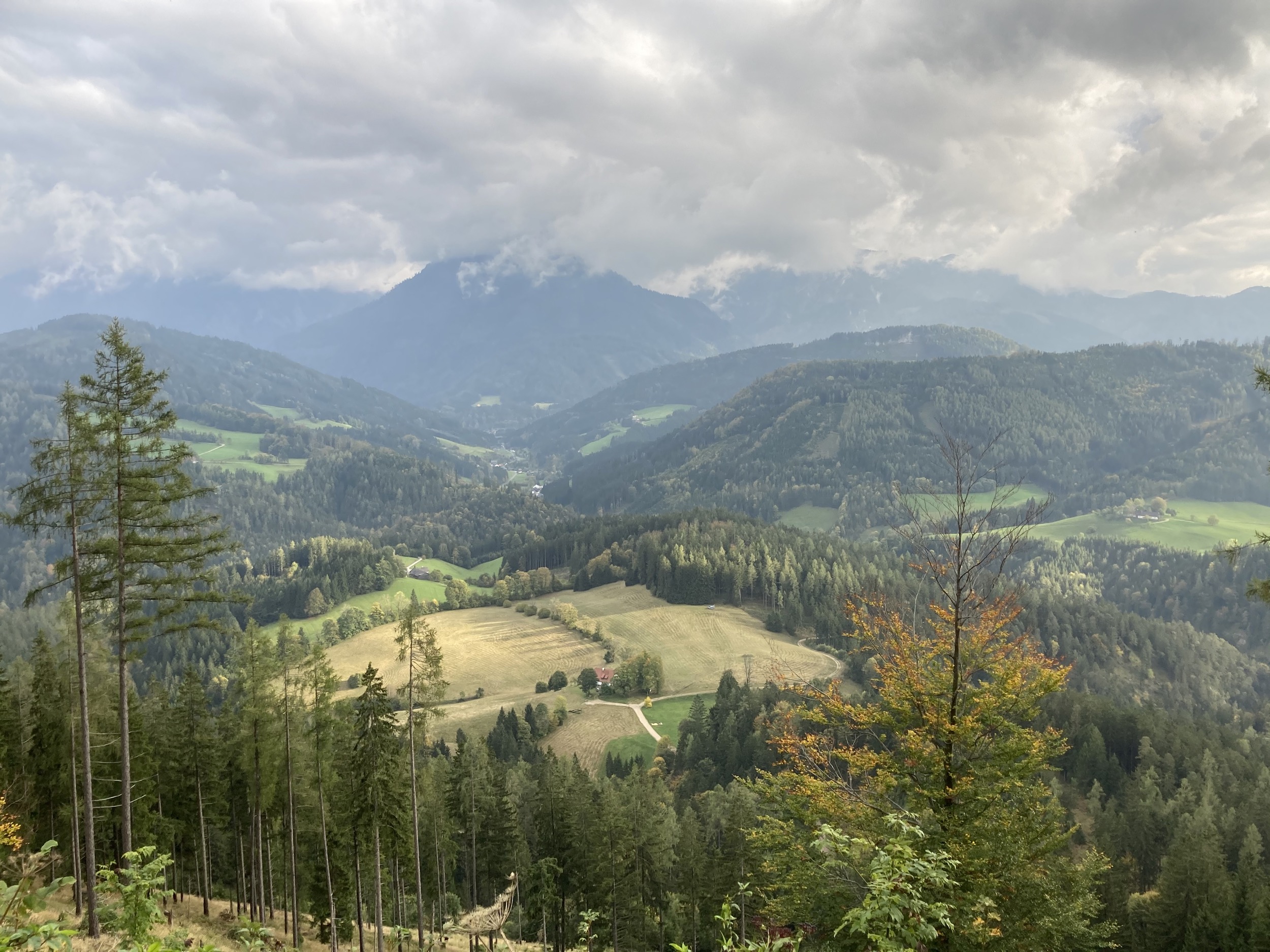 Hinterbreiteneben von Oben Herbst