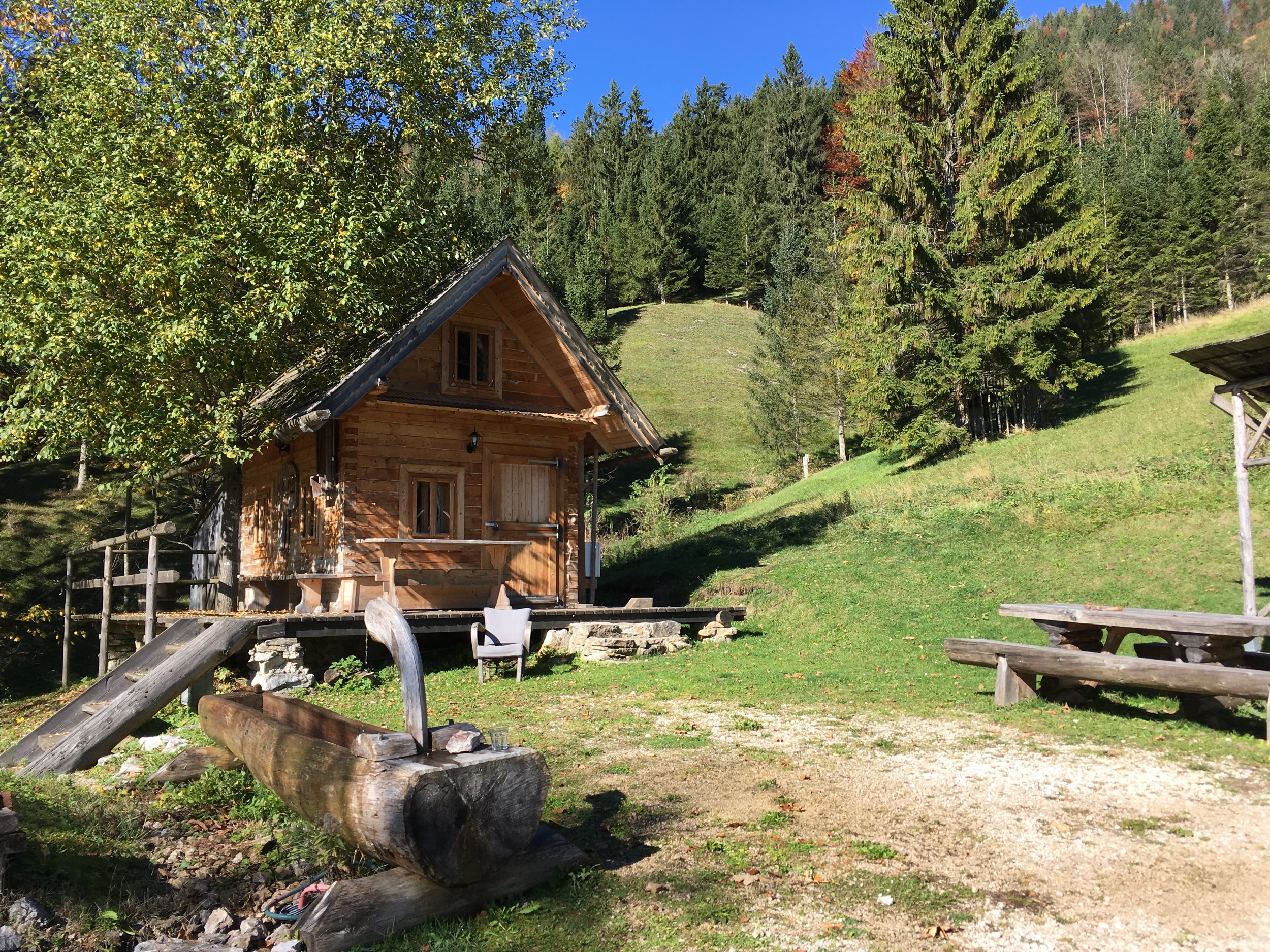Holzknechthuette im Sommer