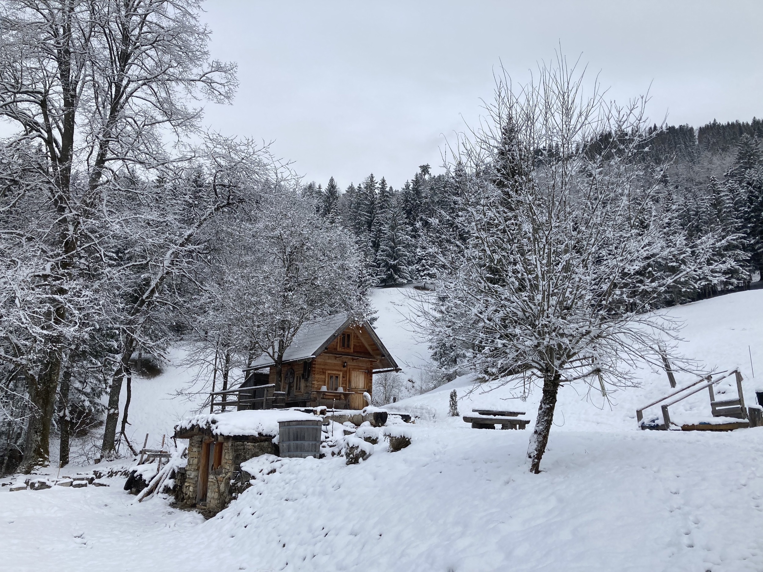 Holzknechthuette im winter2