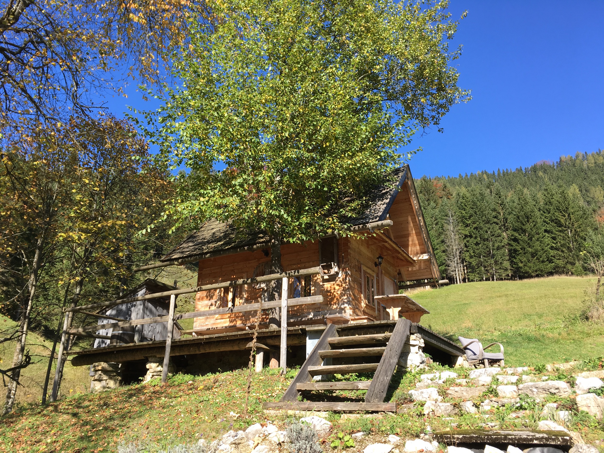 Holzknechthuette von unten